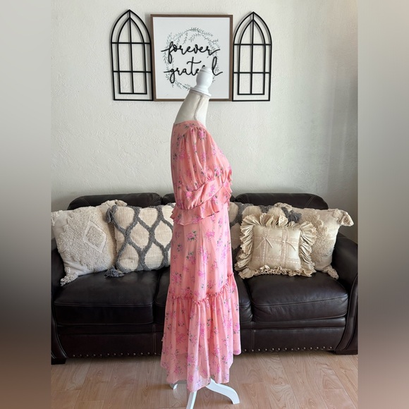 LoveShackFancy x Target Collab Pink Midi Dress - Size 10 Whimsical Boho Summer - Picture 12 of 15